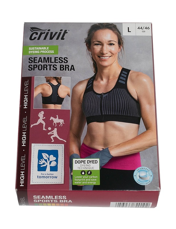 CRIVIT saumattomat urheilurintaliivit, L 44/46 - Alusvaatteet - 10105555556 - 0