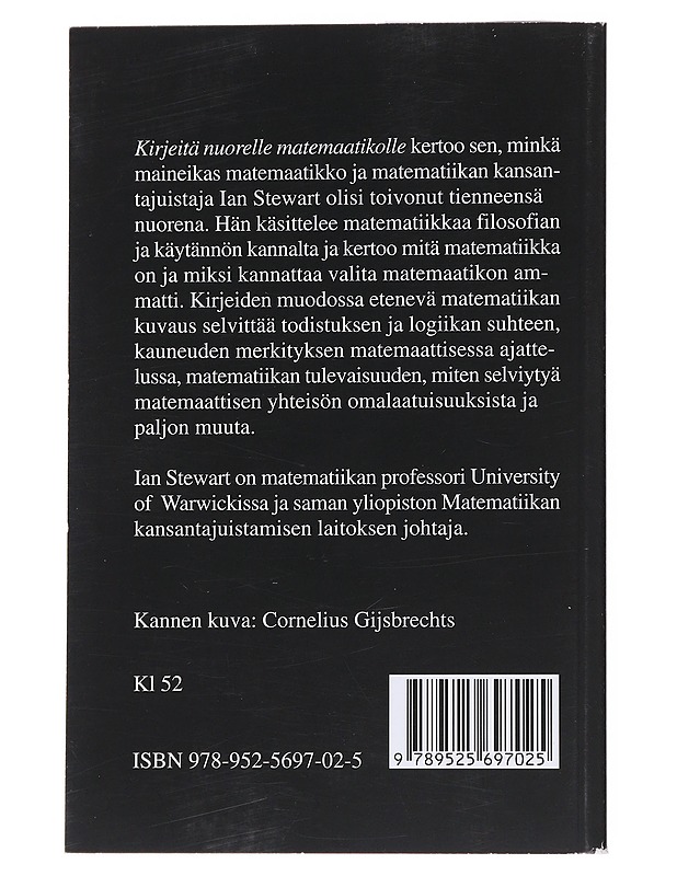 Kirjeitä nuorelle matemaatikolle - Stewart, Ian - Opetusmateriaaleja ympäristökasvatukseen - 10105555570 - 1