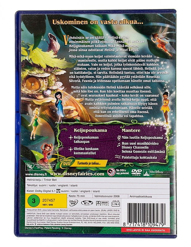 Disney : Helinä-keiju - DVD - DVD-elokuvat - 10105555600 - 1