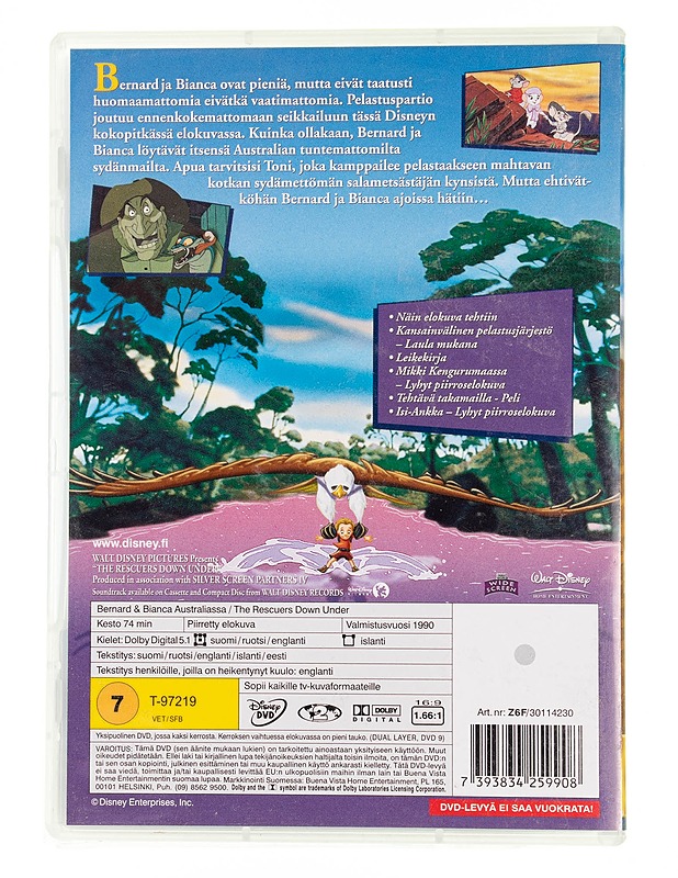 Disney : Bernard & Bianca Australiassa - DVD - DVD-elokuvat - 10105555637 - 1