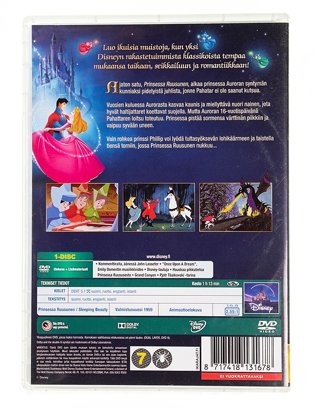 Disney : Prinsessa Ruusunen - DVD - DVD-elokuvat - 10105555642 - 1