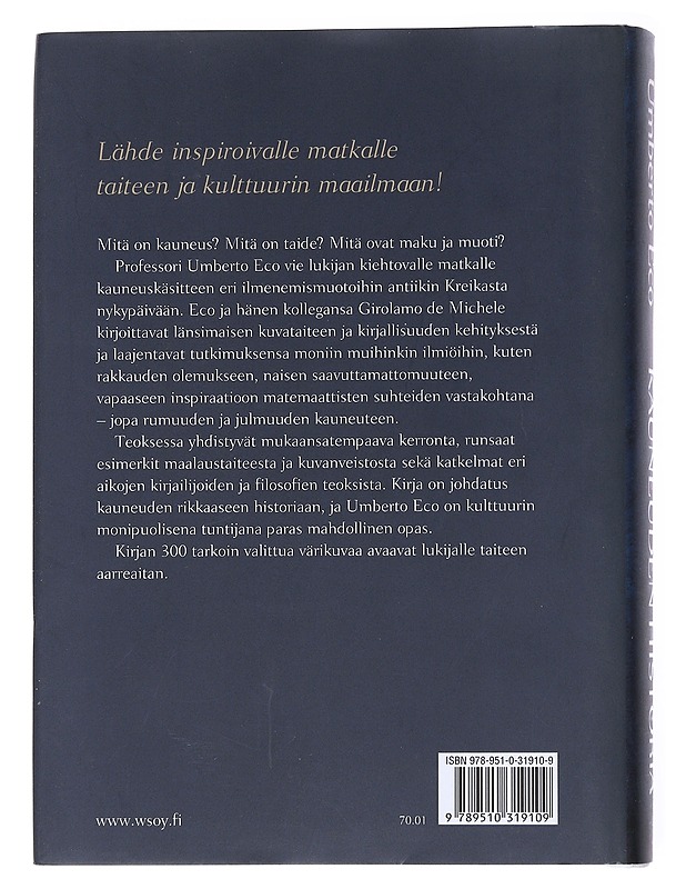 Kauneuden historia - Michele, Girolamo de - Historiakirjat - 10105555682 - 1