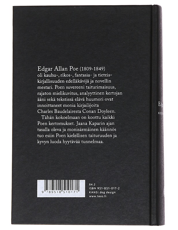 Kootut kertomukset - Poe, Edgar Allan - Romaanit ja novellit - 10105555685 - 1