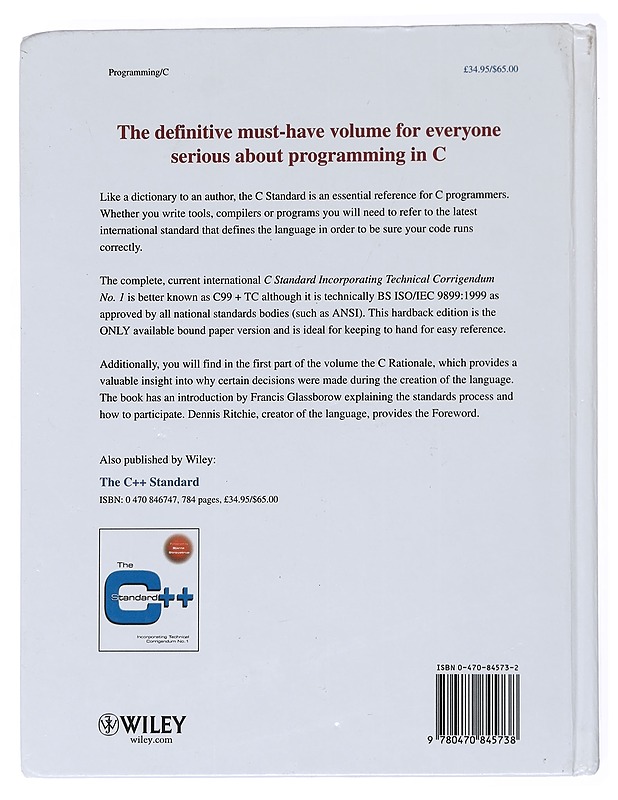 The C standard : incorporating technical corrigendum 1 - The British Standards Institution (BSI) - Tietokirjat ja oppaat - 10105555701 - 1