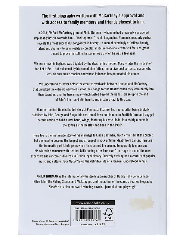 Paul McCartney: The Biography - Norman, Philip - Elämäkerrat ja muistelmat - 10105555709 - 1