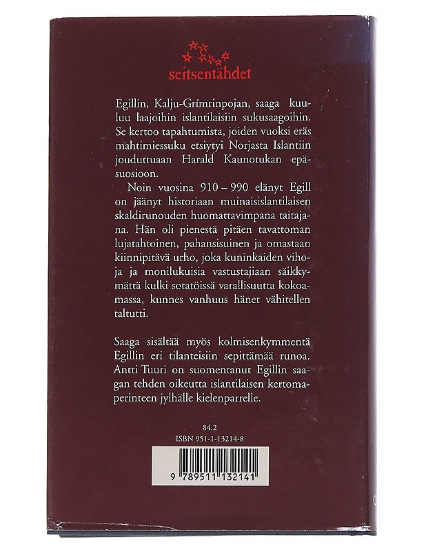 Egillin, Kalju-Grímrinpojan saaga - Egill Skallagrímsson - Romaanit ja novellit - 10105555711 - 1
