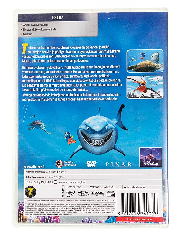 Disney/Pixar : Nemoa etsimässä - DVD - DVD-elokuvat - 10105555756 - 1