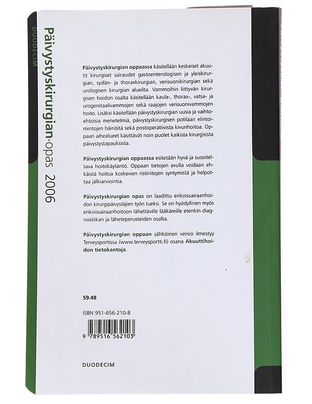 Päivystyskirurgian Opas - Leppäniemi, Ari - Tietokirjat ja oppaat - 10105555759 - 1