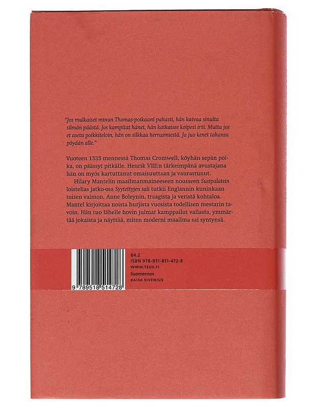 Syytettyjen sali - Mantel, Hilary - Romaanit ja novellit - 10105555819 - 1