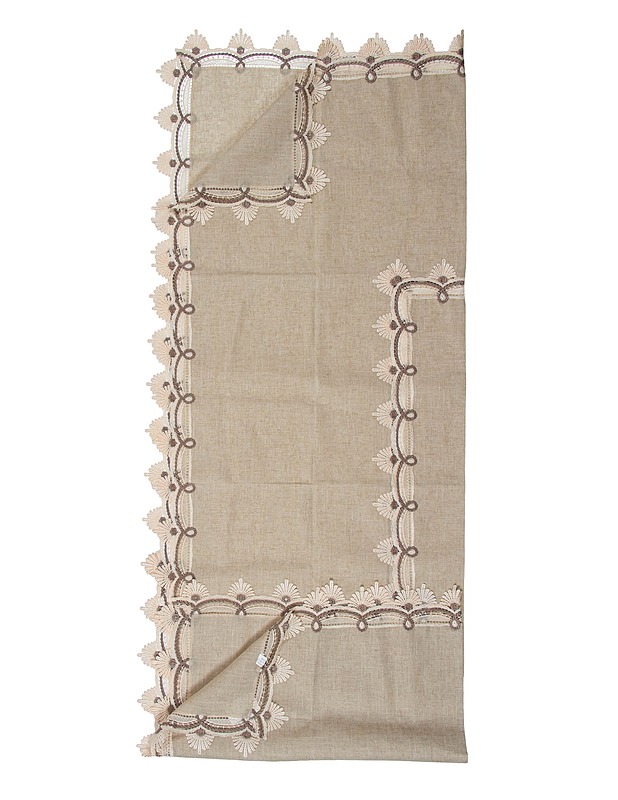Pöytäliina koristereunalla, 140 x 210 cm - Pöytäliinat - 10105555804 - 0