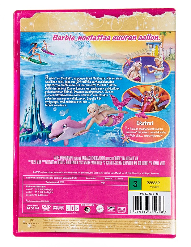 Barbie ja merenneidon tarina - DVD - DVD-elokuvat - 10105555810 - 1