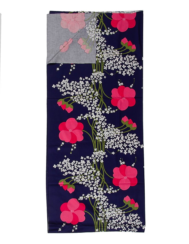 Kukkakuvioinen puuvillakangas, 150 x 350 cm - Kankaat - 10105555812 - 0