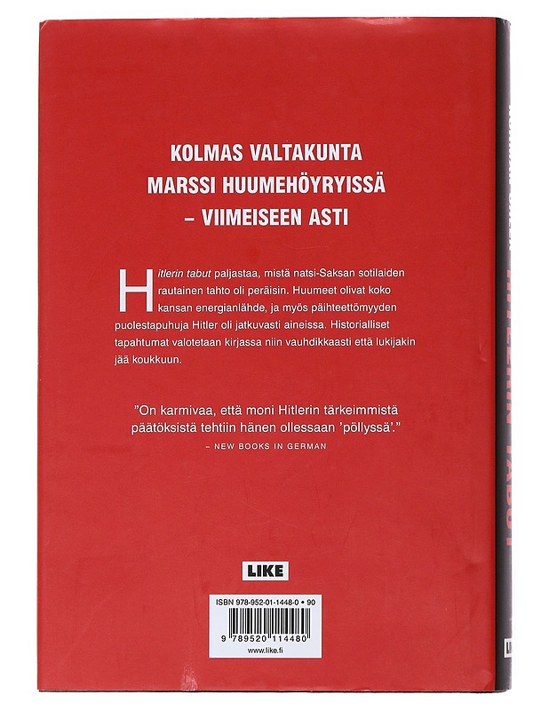 Hitlerin tabut - Ohler, Norman - Tietokirjat - 10105555837 - 1