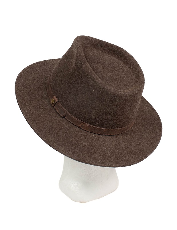 STETSON tummanruskea hattu - Päähineet - 10105555839 - 1