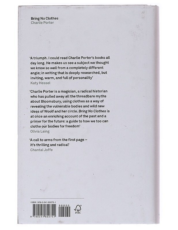 Bring no clothes : Bloomsbury and the philosophy of fashion - Charlie Porter - Historiakirjat - 10105555851 - 1
