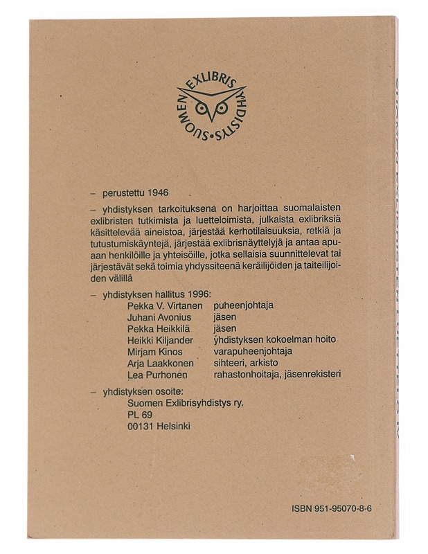Suomen Exlibristen Luettelo 4 - Tietokirjat ja oppaat - 10105555938 - 1