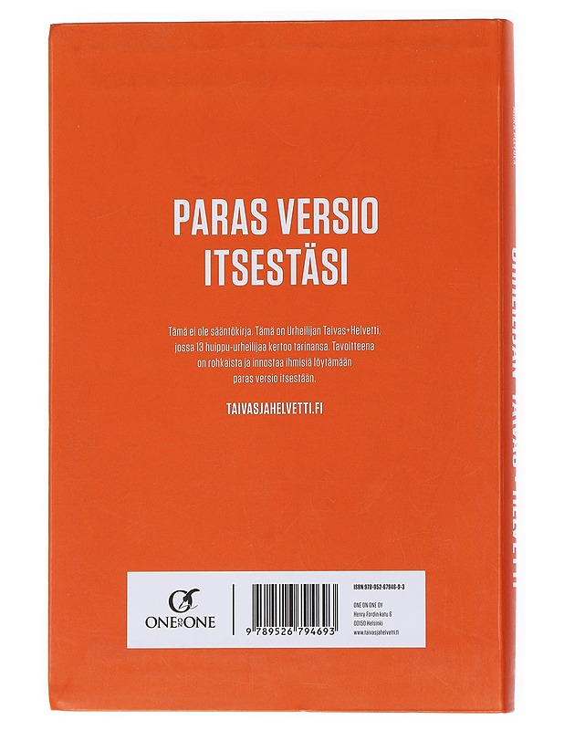 Urheilijan Taivas+helvetti : paras versio itsestäsi - Hämäläinen, Karo - Elämäkerrat ja muistelmat - 10105555988 - 1
