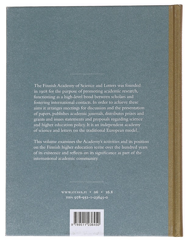 A community of scholars : The Finnish Academy of Science and Letters, 1908-2008 - Paaskoski, Jyrki - Historiakirjat - 10105556020 - 1