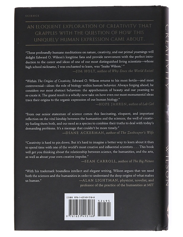 The origins of creativity - Edward O. Wilson - Romaanit ja novellit - 10105556085 - 1