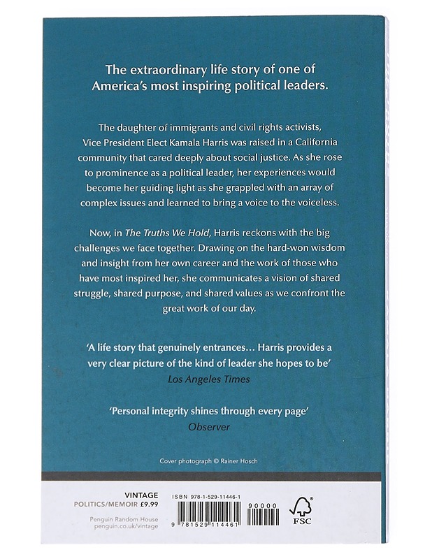 The truths we hold : an American journey - Kamala Harris - Elämäkerrat ja muistelmat - 10105556076 - 1