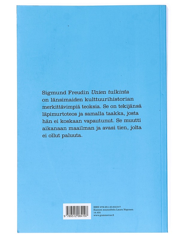 Unien tulkinta - Freud, Sigmund - Romaanit ja novellit - 10105556081 - 1