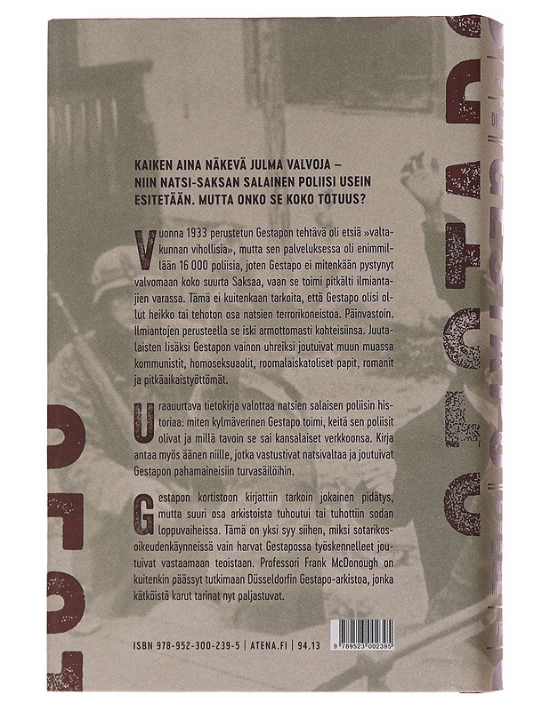Gestapo / natsi-Saksan salaisen poliisin historia - McDonough, Frank - Elämäkerrat ja muistelmat - 10105556094 - 1