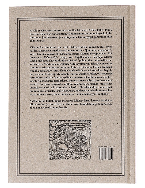 Kallela-kirja 1 : Iltapuhde-jutelmia - Akseli Gallen-Kallela - Elämäkerrat ja muistelmat - 10105556103 - 1
