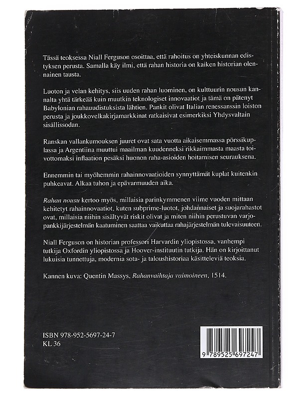 Rahan nousu : maailman rahoitushistoria - Ferguson, Niall - Historiakirjat - 10105556231 - 1