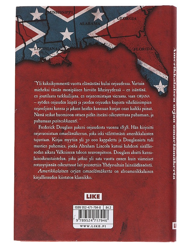 Amerikkalaisen orjan omaelämäkerta - Douglass, Frederick - Elämäkerrat ja muistelmat - 10105556299 - 1