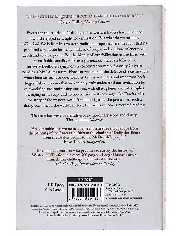 Civilization: A New History of the Western World - Roger Osborne - Tietokirjat ja oppaat - 10105556305 - 1