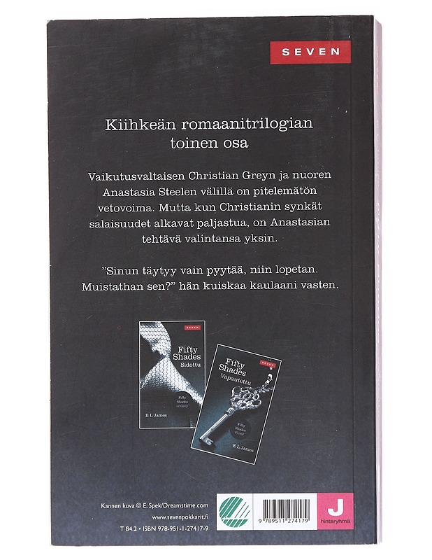 Fifty shades / 2 Satutettu - James, E. L. - Romaanit ja novellit - 10105556327 - 1