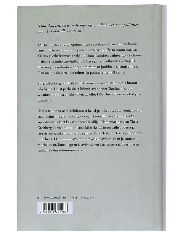 Maailman kansalainen Tarja Cronberg - Tuula-Liina Varis - Elämäkerrat ja muistelmat - 10105556364 - 1