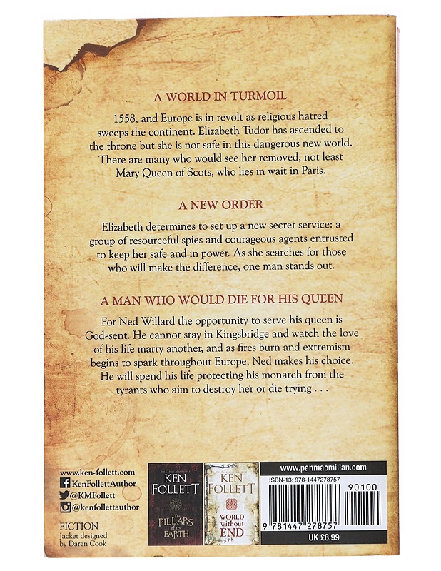 A Column of Fire -Ken Follett - Romaanit ja novellit - 10105556375 - 1