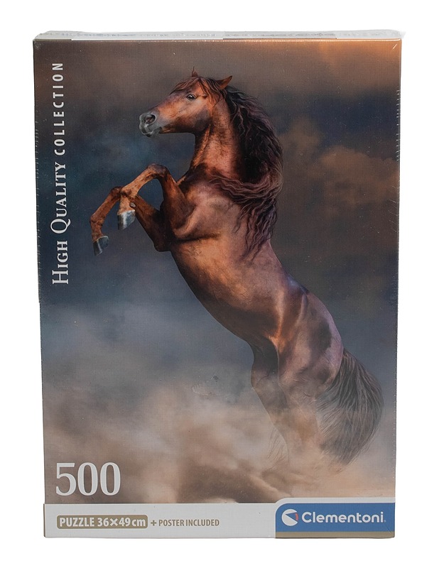 CLEMENTONI Wild Red Stallion palapeli, 500 palaa - Palapelit - 10105556422 - 0