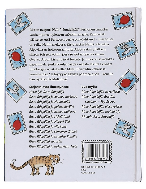 Risto Räppääjä ja nukkavieru Nelli - Sinikka Nopola - Lastenkirjat - 10105556427 - 1