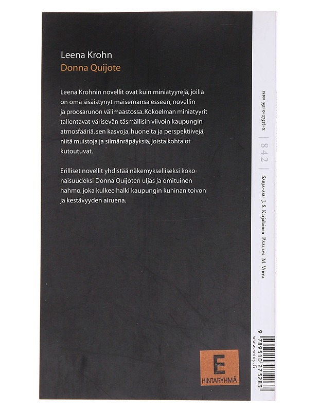 Donna Quijote ja muita kaupunkilaisia : muotokuvia - Leena Krohn - Romaanit ja novellit - 10105556507 - 1