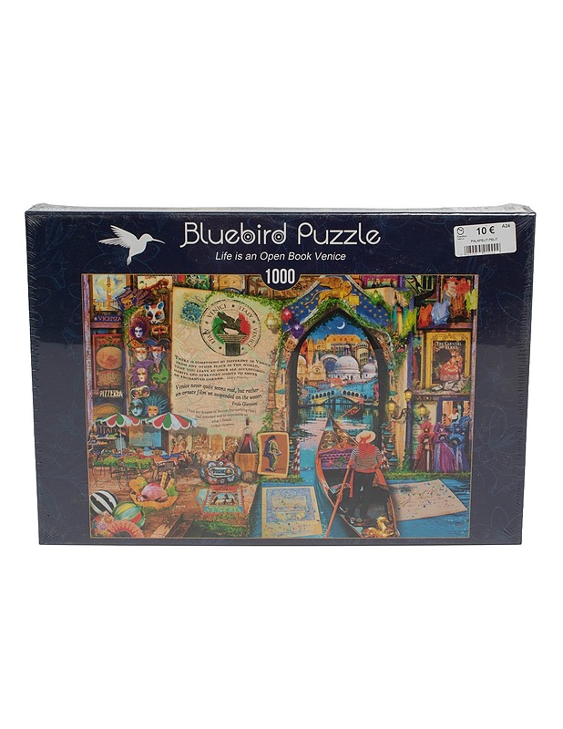 BLUEBIRD PUZZLE Life is an Open Book Venice palapeli, 1000 palaa  - Palapelit - 10105556513 - 0