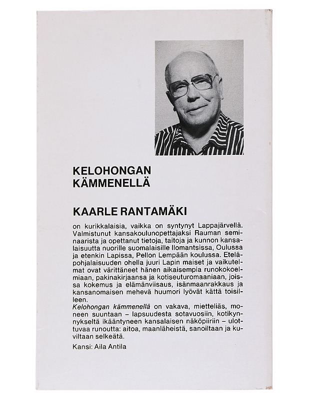 Kelohongan kämmenellä - Kaarle Rantamäki - Runot ja näytelmät - 10105556542 - 1