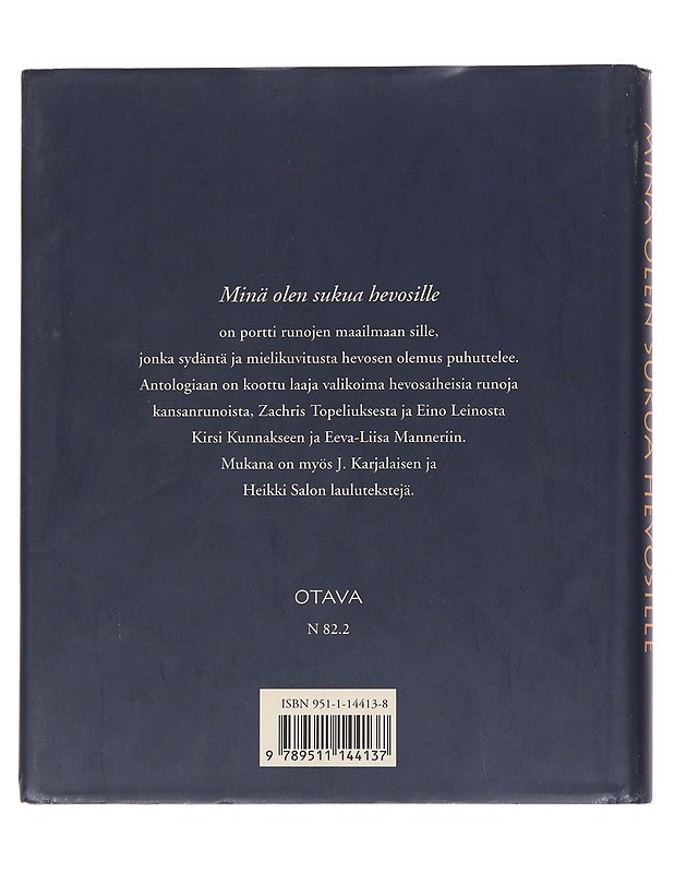 Minä olen sukua hevosille - Korolainen, Tuula - Runot ja näytelmät - 10105556544 - 1