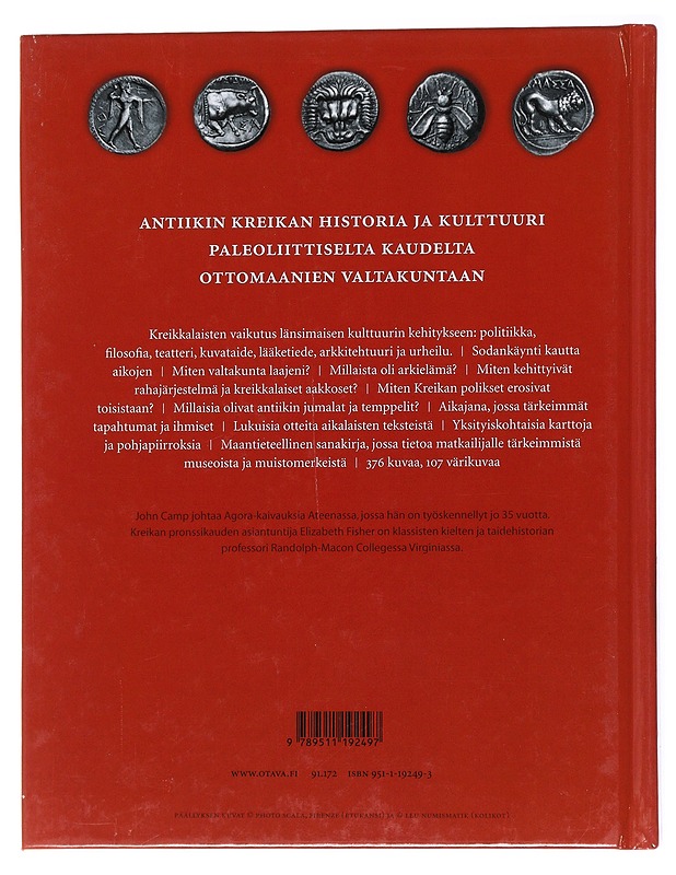 Antiikin Kreikan maailma - John Camp - Historiakirjat - 10105556673 - 1