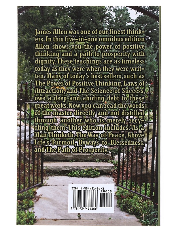 Selected Teachings of James Allen - Allen, James - Tietokirjat - 10105556721 - 1