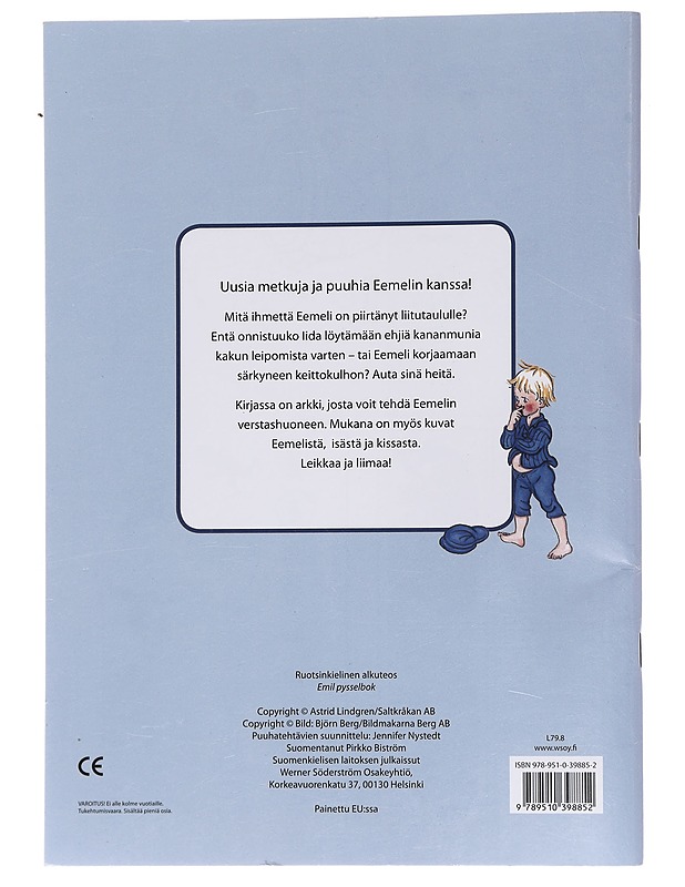Eemelin metka puuhakirja - Astrid Lindgren - Lastenkirjat - 10105556738 - 1