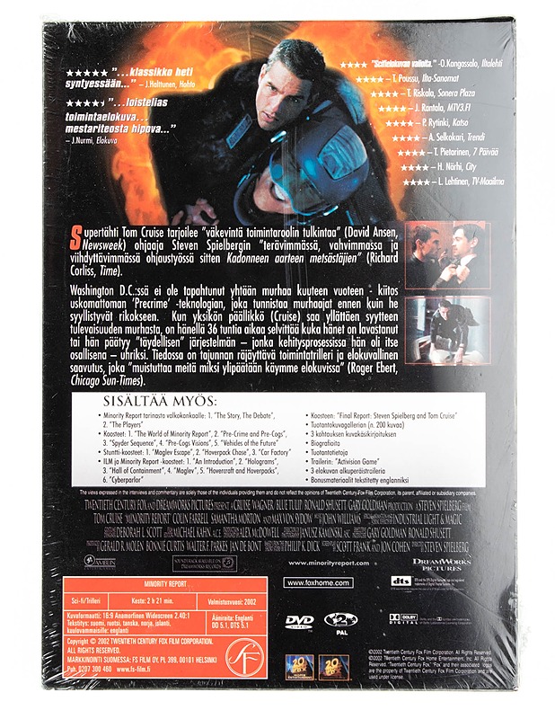 Minority report - DVD - DVD-elokuvat - 10105556740 - 1