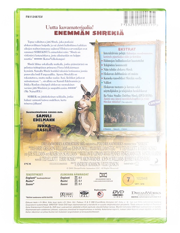 Shrek - DVD - DVD-elokuvat - 10105556758 - 1