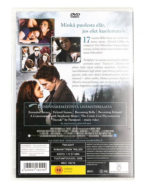 Twilight - houkutus - DVD - DVD-elokuvat - 10105556761 - 1