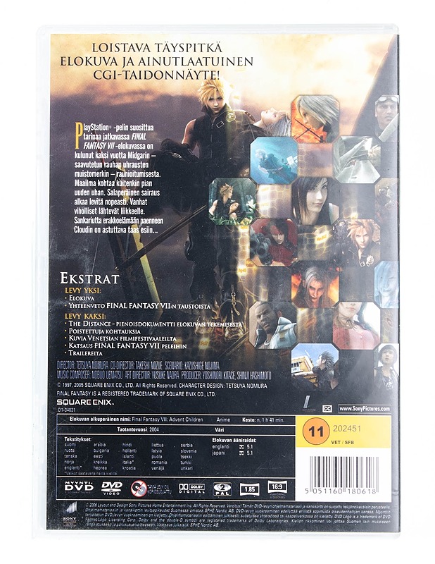 Final fantasy. VII advent children - DVD - DVD-elokuvat - 10105556771 - 1