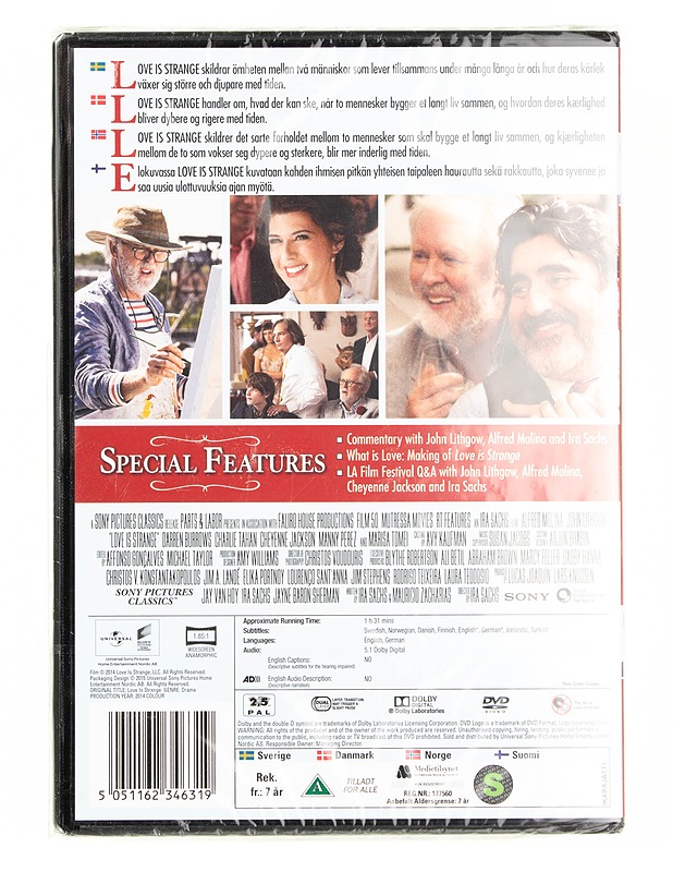 Love is strange - DVD - DVD-elokuvat - 10105556814 - 1