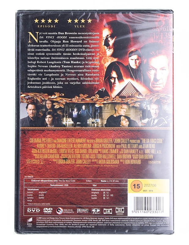 Da Vinci -Koodi - DVD - DVD-elokuvat - 10105556846 - 1