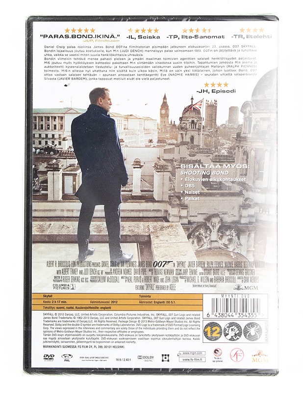 Skyfall 007 - DVD - DVD-elokuvat - 10105556847 - 1