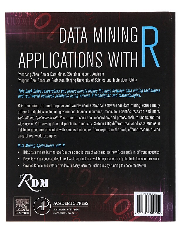 Data Mining Applications With R -Yangchang Zhao, Yonghua Cen - Kaunokirjallisuus - 10105556860 - 1